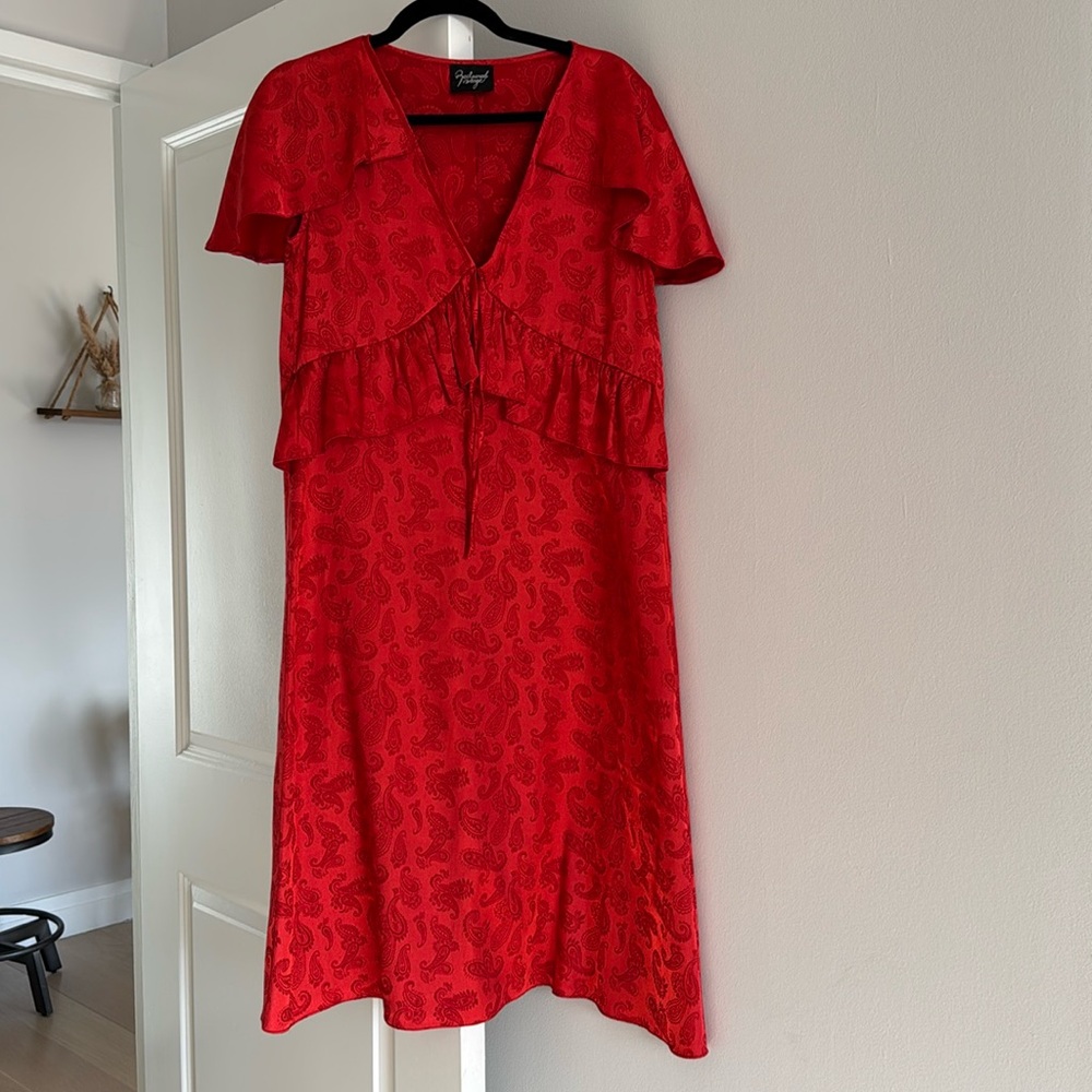 Reclaimed vintage loose red dress